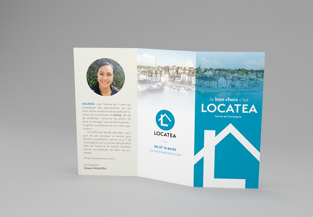 Le design de brochure de Locatea