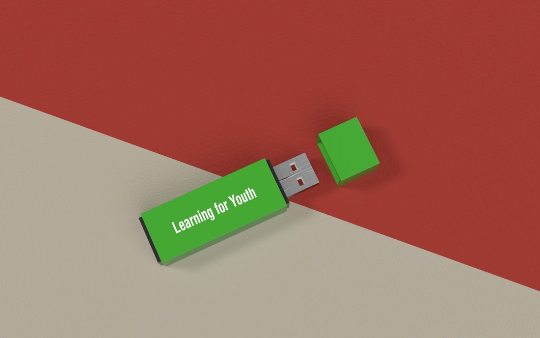 Logo on a flash disk