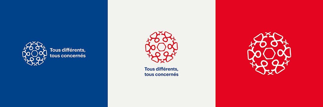 Logo en couleurs différents