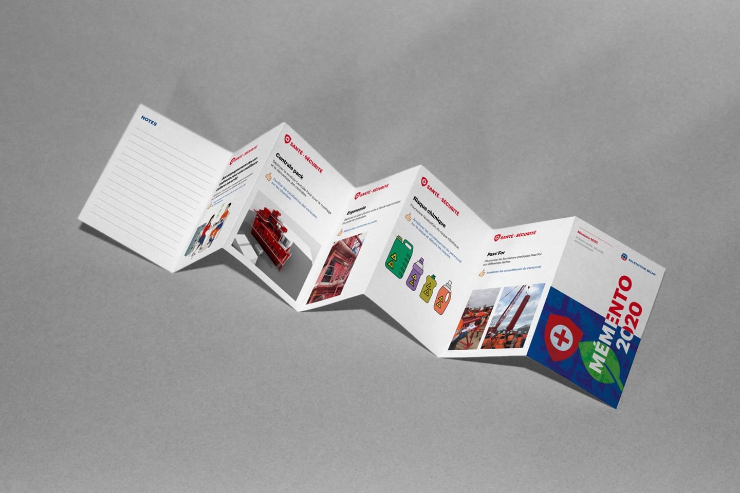 brochure design 7 plis recto