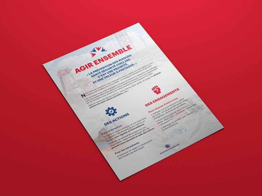 flyer design agir ensemble
