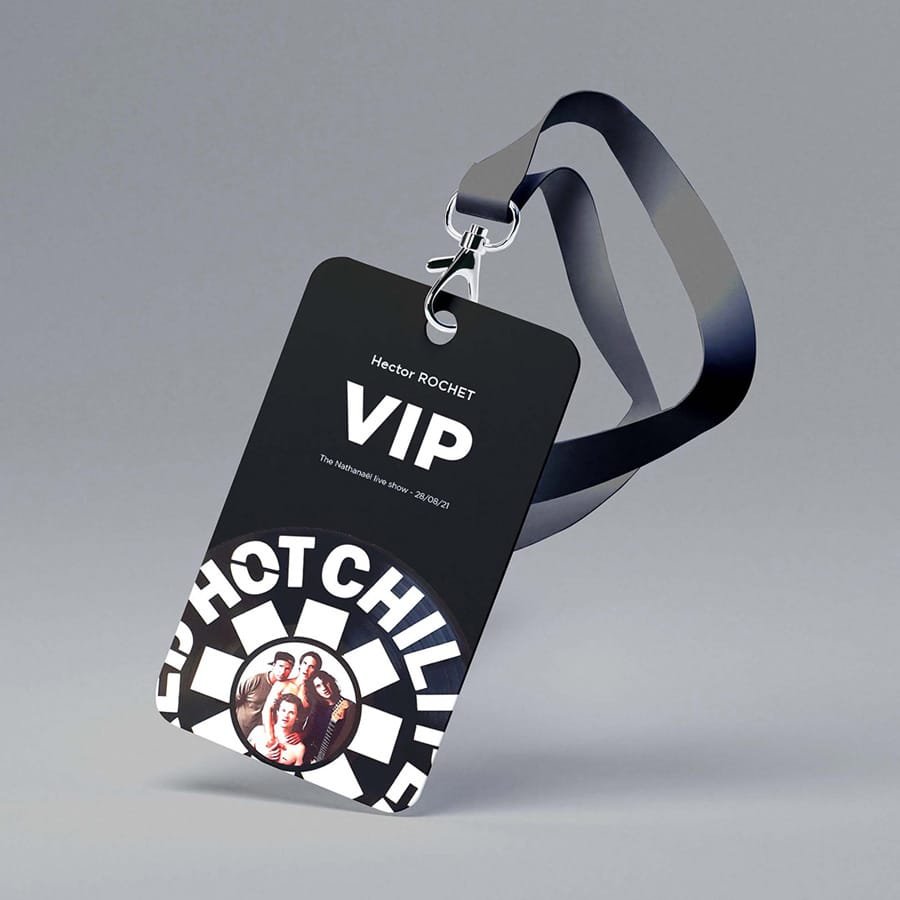 Red Hot Chili Peppers badge design