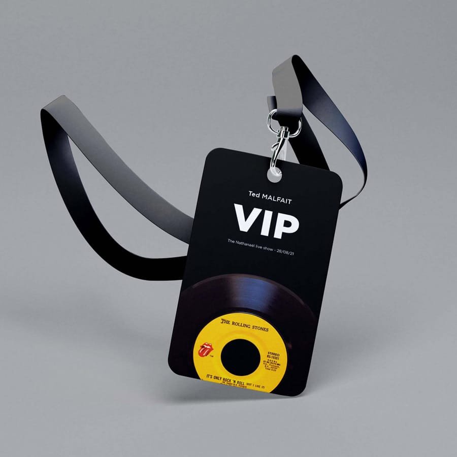 Design of a Rolling Stones badge