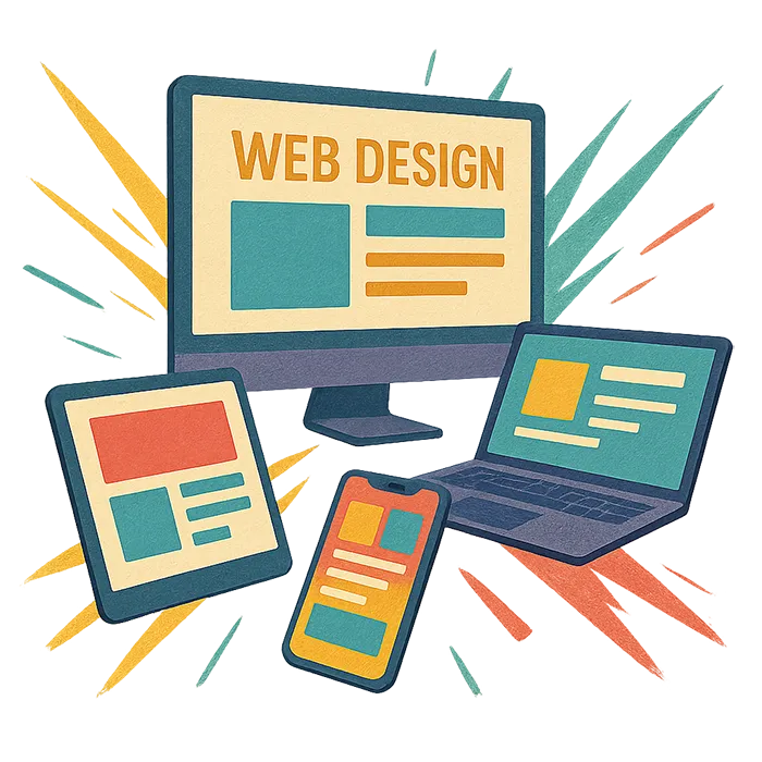 Design adaptatif pour web sur ordinateur, tablette et mobile, création par l'agence Comhit à Paris.